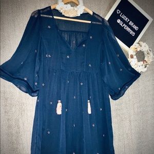 Lucky Brand sheer dress size M